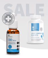 CBD Olaj kutyáknak és macskáknak 1000 mg + Porc és ízületi támogató kutyáknak
