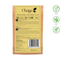 Chaga szibériai szárított darabok - 200g - Herbatica