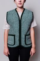 Merinó gyapjú mellény cipzárral - Ovecha Méret: XXL, Szín: Bézs