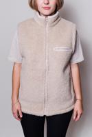 Merinó gyapjú mellény cipzárral - Sport - Ovecha Méret: XS, Szín: grafit