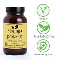 Moringa probiotikumok - 6 millió, egy törzs - 60 kapszula - Herbatica