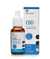 USA medical CBD olaj  KUTYÁKNAK ÉS MACSKÁKNAK  250 mg CBD / 30 ml